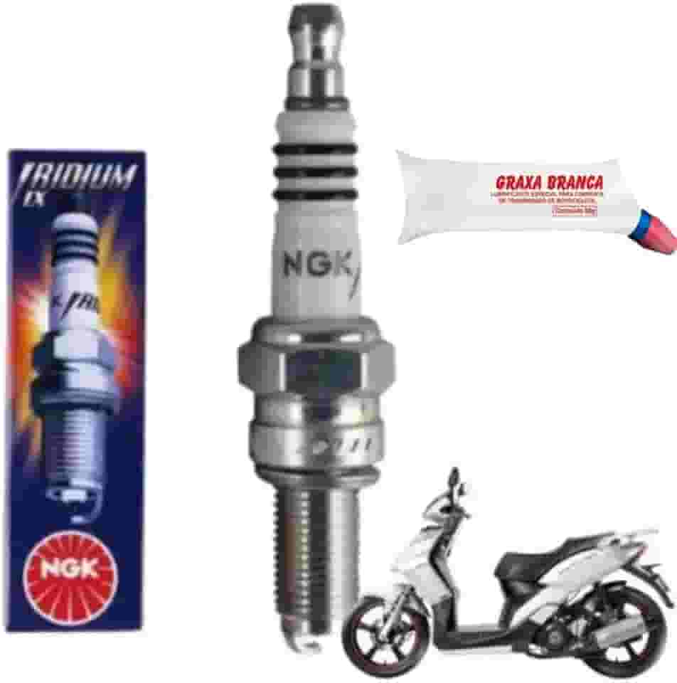 Vela de Ignição de Iridium NGK para Motocicletas, com Graxa Branca