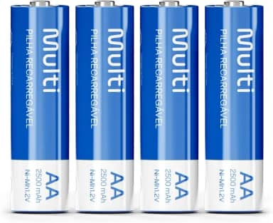 Pilhas Recarregáveis AA 2500Mah com 4 Unidades Multilaser - CB052