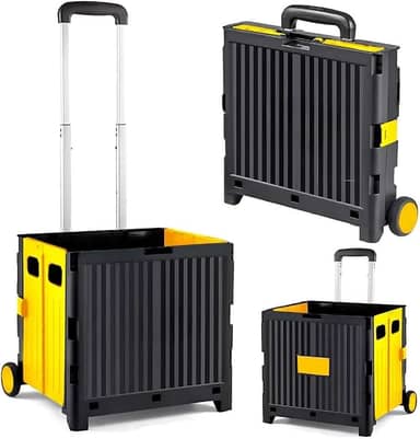 Carrinho De Ferramentas Dobrável Multiuso 65l Portátil Vira Maleta