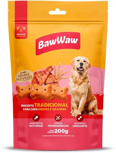 Biscoito Baw Waw para cães Tradicional 200g
