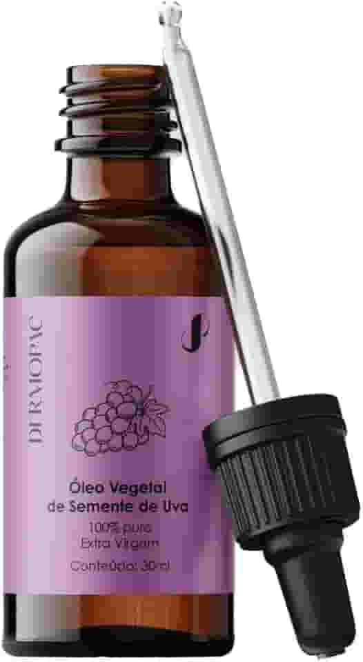 Óleo Vegetal de Semente de Uva 100% Puro Natural Capilar Corporal Facial Dermopac 30ml