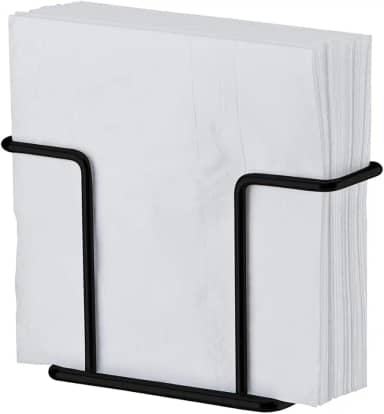 Porta guardanapos pequeno preto fosco - Linha Caffè - Future