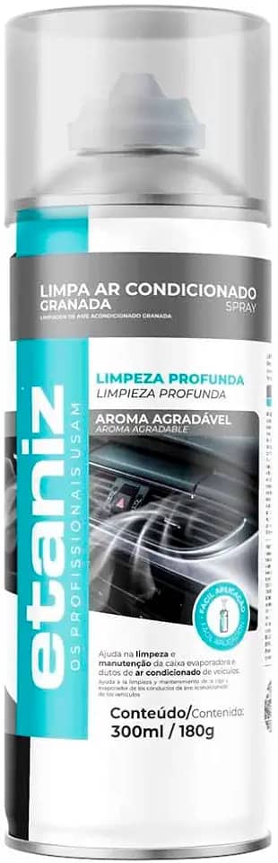 Higienizador Limpa Ar Condicionado Automotivo 300ml Etaniz