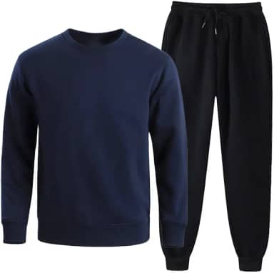 Conjunto de Moletom Masculino Liso Sport Casual Flanelado Leve e Macio