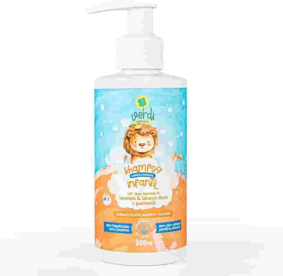 Shampoo Infantil Bebê Vegano Ingredientes Naturais Óleos Essenciais Laranja Doce Verdi Natural