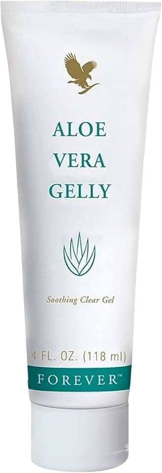 Forever Living - Aloe Vera Gelly - Gel de Aloe puro para acalmar e hidratar a pele, sem manchas e de rápida absorção, vegano e sem glúten, 118 ml
