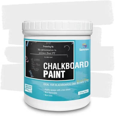 Tinta para quadro-negro Tinta branca para quadro de giz para madeira, metal, vidro, parede, placa de gesso, moldura qualquer superfície acabamento branco fosco, acrílico não tóxico, secagem rápida