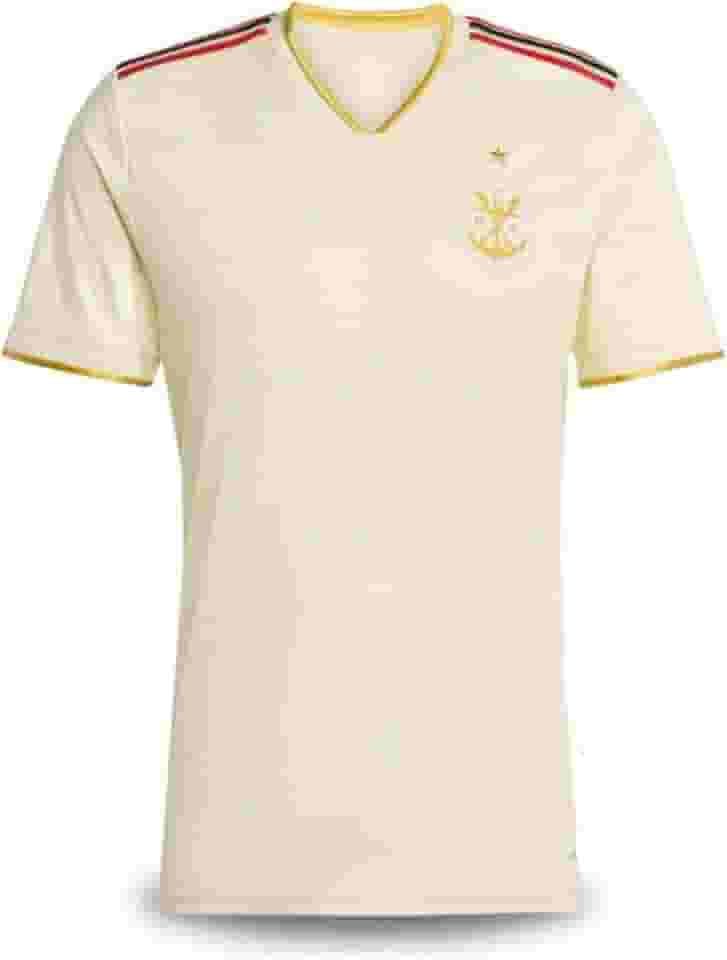 CAMISA DE TIME FLAMENGO BEJE 2025/26 CAMISETA DE FUTEBOL MASCULINO