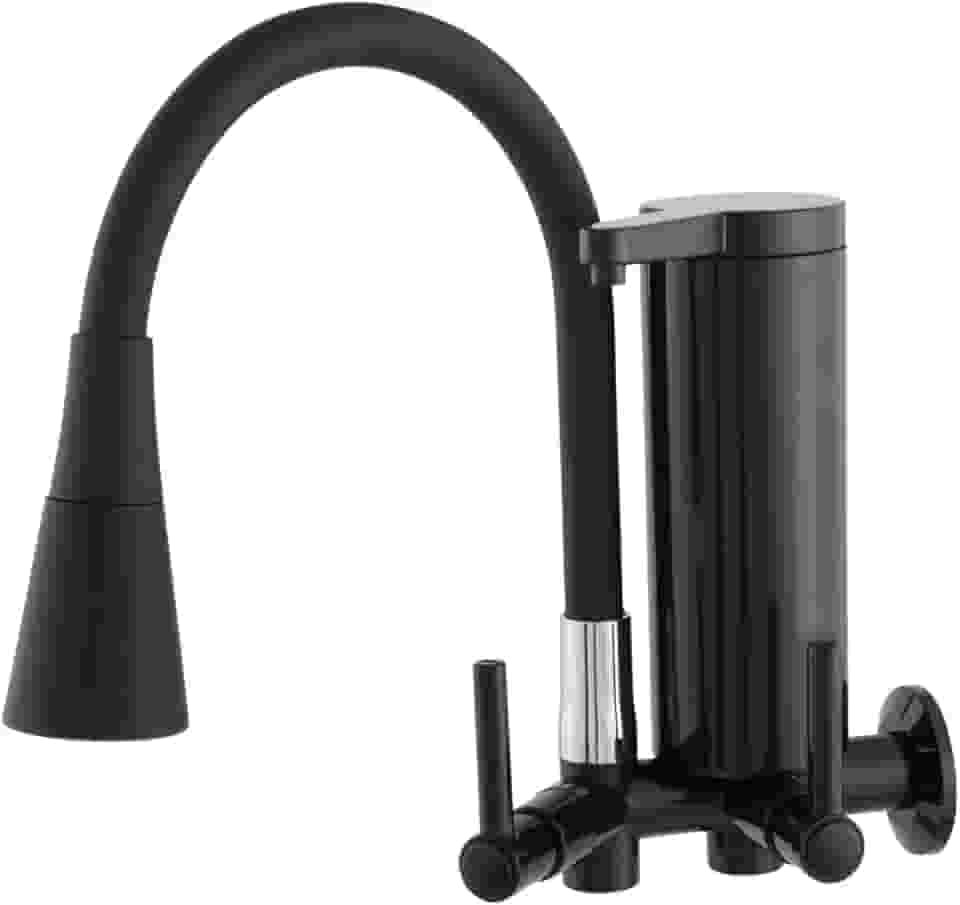 Torneira Gourmet Com Filtro Slim para Cozinha Preta de PAREDE Mesa