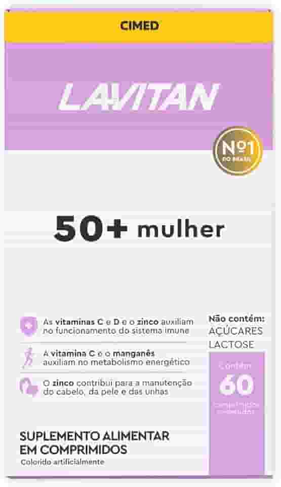Multivitamínico Lavitan 50+ Mulher Com 60 Comprimidos