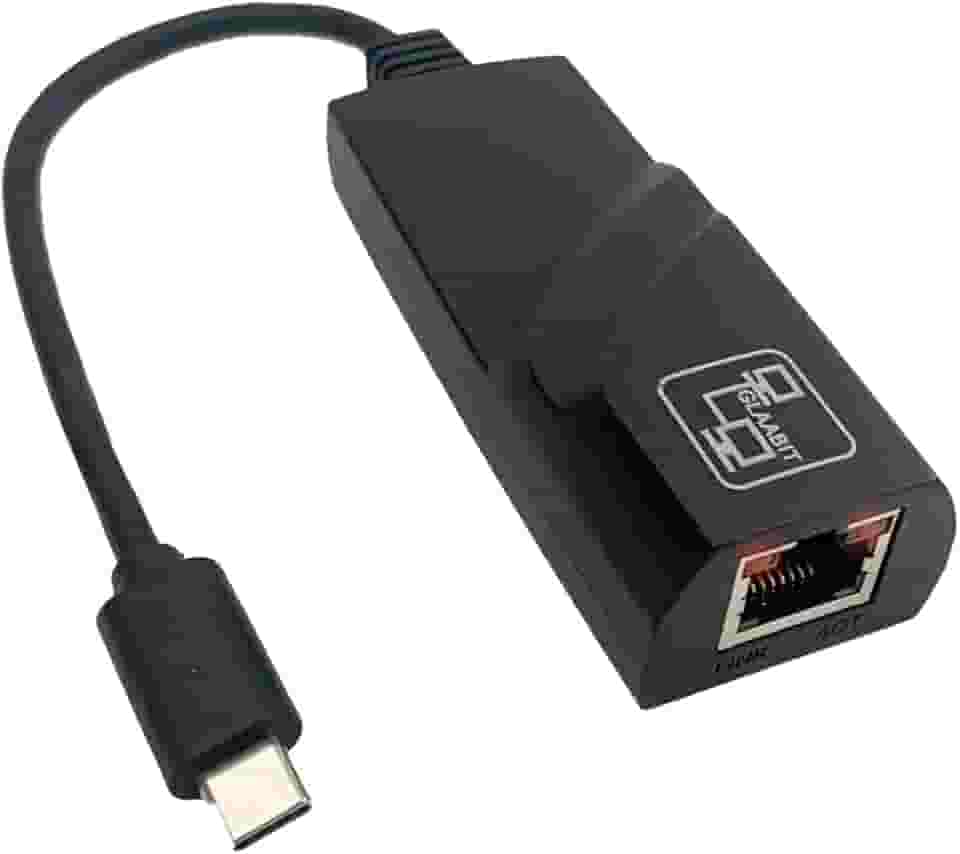 Adaptador de Rede USB 3.0 Tipo-C para RJ45 Gigabit - Velocidade de 10/100/1000 Mbps, Compatível com Windows e Mac