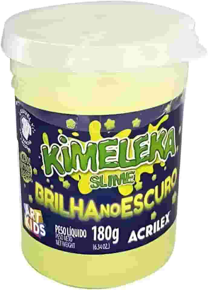 Slime Kimeleca Neon Brilha No Escuro Unidade 180g Acrilex