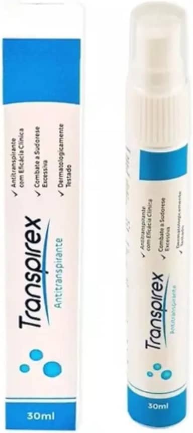 Desodorante Transpirex 30ml para corpo Antitranspirante, Inodor