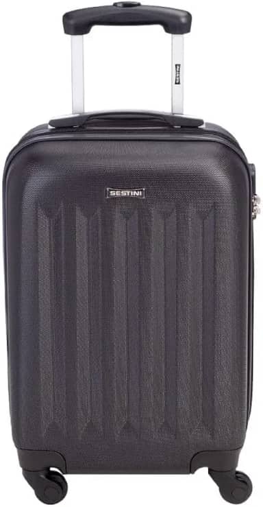 Mala De Viagem Expansível Em ABS Com Rodas Giratórias 360° Divisória E Cadeado Fixo 4 Joy 4 (Preta, Bordo)