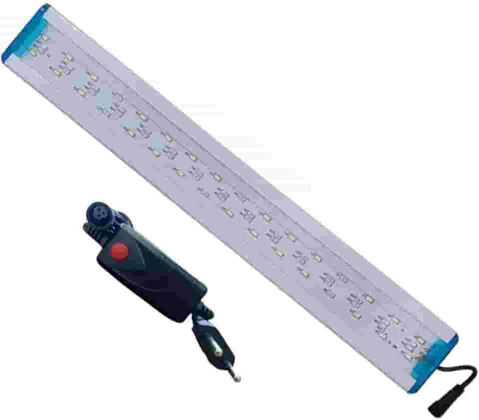Iluminação LED para aquários, dupla voltagem, para iluminação do crescimento de corais, peixes e plantas aquáticas (48cm a 60cm)