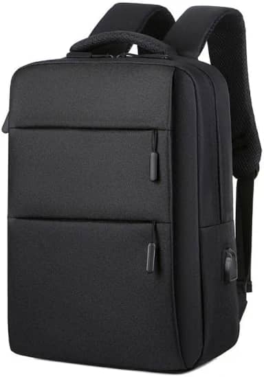 Mochila Executiva Reforçada para Notebook 15.6' Trabalho Faculdade Viagem Escolar Masculina Feminina Bolsa Resistente com Saída USB Moderna e Espaçosa