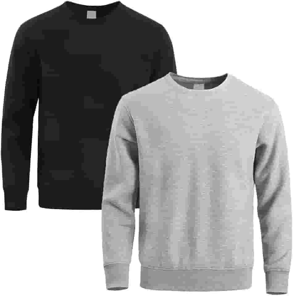 Moletom de Frio Masculino Liso Gola Redonda Macio e Leve