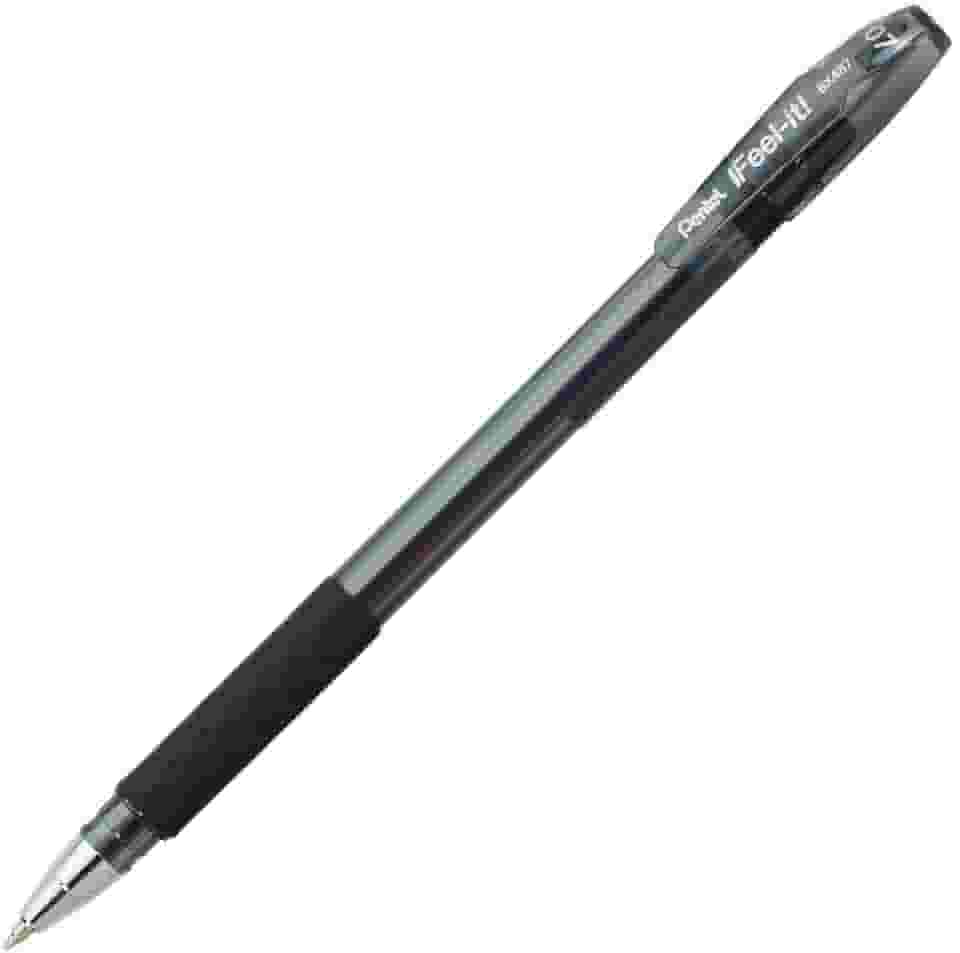 Caneta Esferográfica Feel It, Pentel, Preta, 0.7 mm