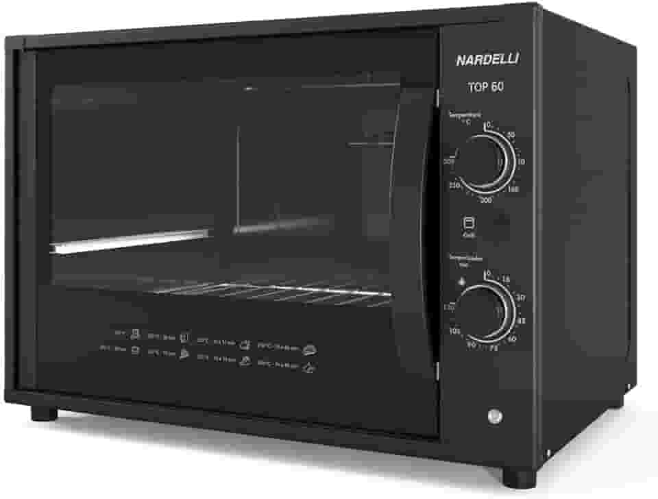 Forno Nardelli El�trico Bancada Top 60 Black 60 Litros