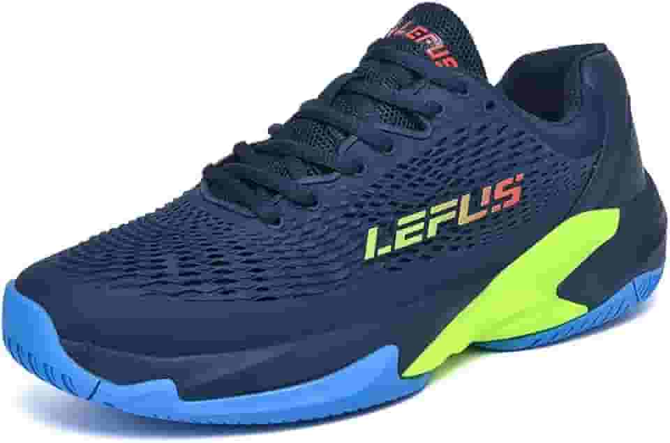 Tênis masculino para uso interno e externo Pro Pickleball com suporte de arco para todas as quadras, tênis atlético de raquete para esportes de raquete