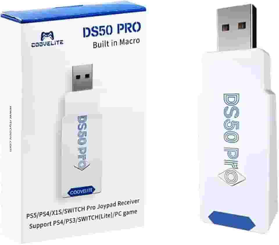 Adaptador Coov Elite Ds50 Pro Bluetooth P/ Ps4 Ps5 Switch Pc