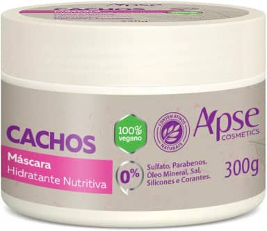 Máscara Hidratante Nutritiva Cachos 300G, Apse Cosmetics