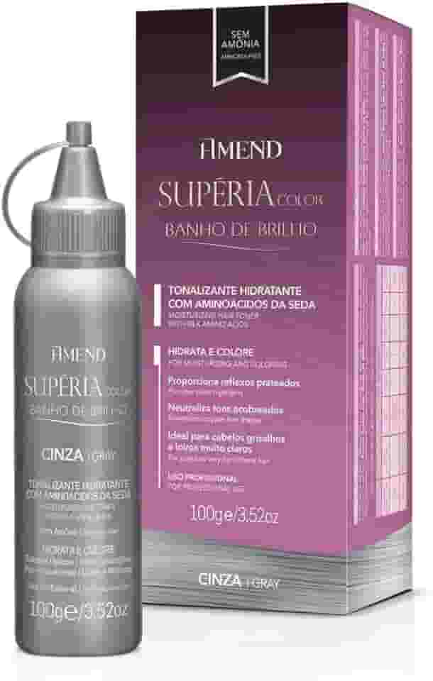 Amend Banho De Brilho Tonalizante Supéria Color Cinza 100 G