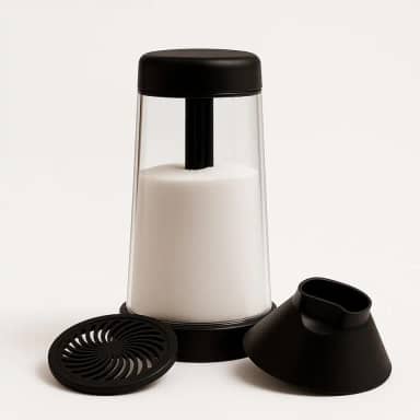 Tapioqueira com Peneira Polvilhador - Ideal para Farinha, Açucar de Confeiteiro e Goma de Tapioca - Fácil de Usar e Limpar Premium CORES SORTIDAS