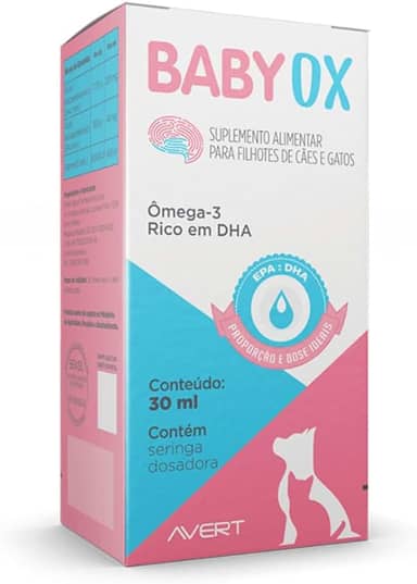 BabyOX Suplemento Alimentar para Filhotes de Cães e Gatos 30 ml