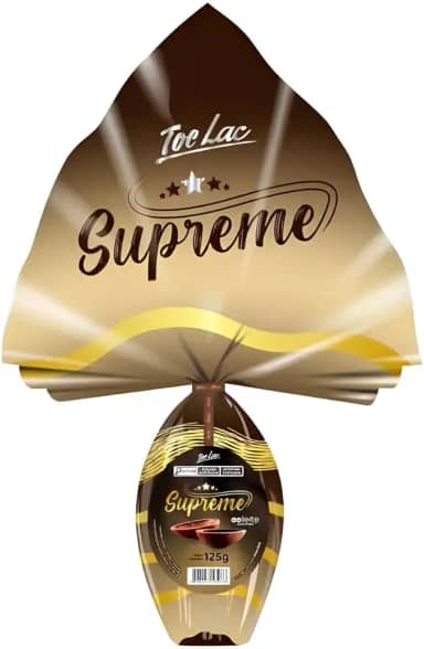 Ovo de Páscoa Toc Lac Chocolate Supreme ao Leite 125g
