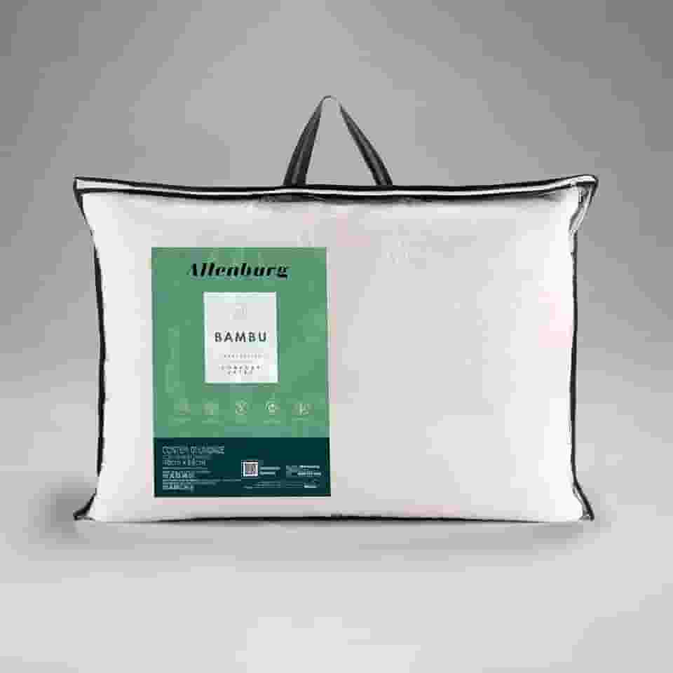 Travesseiro Confort Latex Bambu Altenburg - 48cm x 68cm - Branco