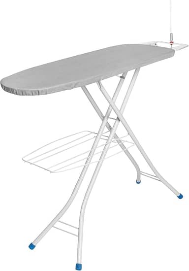 Metaltec Tábua De Passar Roupa 1001 Top Plus Em Aço Robusta E Resistente Com Suporte Para Ferro - Capa Forro 100% Algodão Térmico