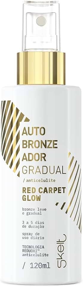 Skelt Autobronzeador Gradual Anticelulite 120ml | Promove um Belo Bronzeamento, Capza de Reduzir a Celulite, Duração de 3 a 5 Dias | Todos os Tipos de Pele