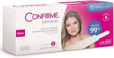 Confirme Teste De Gravidez Con Indicador De Semanas 1 Unidade