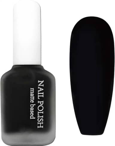 Esmalte Preto Fosco - Secagem Rápida Ao Ar Para Homens E Mulheres, Esmalte Em Gel Escuro