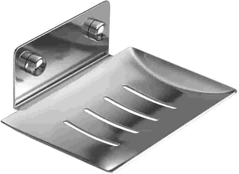 Saboneteira Luxo Banheiro Porta Sabonete Parede Aço Inox 304 Cor Prata - Brinovar