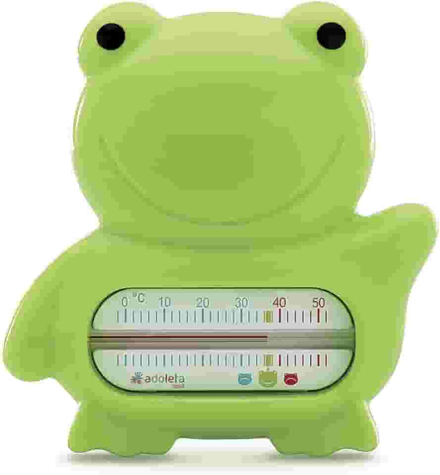 Termômetro de Banheira Infantil Bebê Sapo Verde Livre de BPA