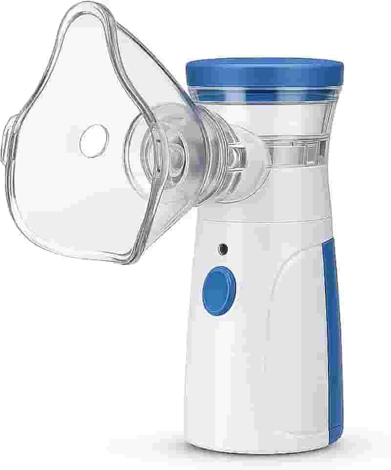 Nebulizador Inalador Ultrassônico Portátil Silencioso Compacto Sem Fio Recarregável USB Adultos Crianças Idosos Alívio Respiratório Rinite Sinusite Asma Gripes Resfriados Saúde Pulmonar Premium