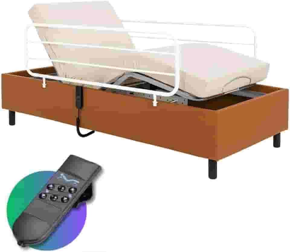 Cama Hospitalar Motorizada Articulada Zeus com Colchão D28 Original Capa Grades Cadeirante Acamado Idoso