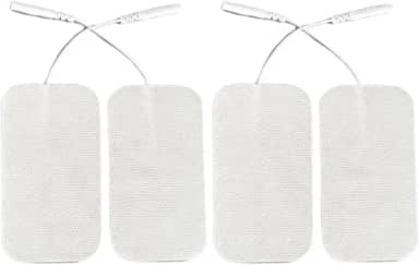 4 Eletrodos para Fisioterapia TENS 2mm tamanho 5x9