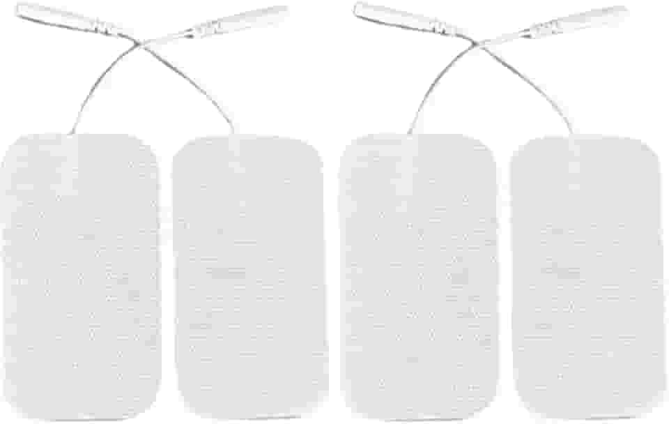 4 Eletrodos para Fisioterapia TENS 2mm tamanho 5x9