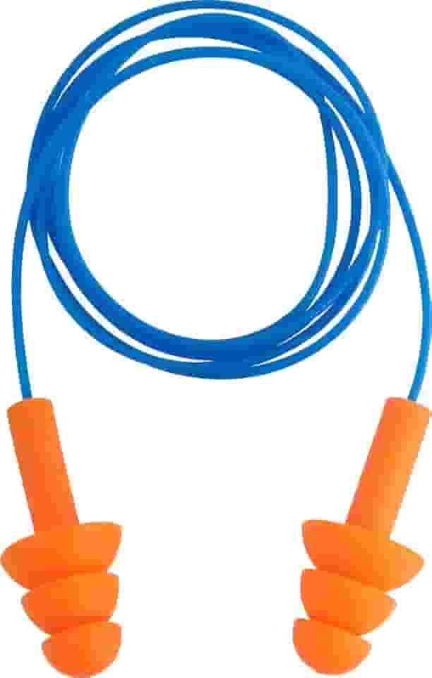 Vonder, Protetor Auditivo Tipo Plug, De Silicone, Com Cordão Em Pvc.