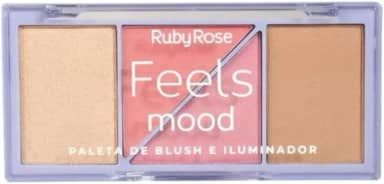 Paleta De Blush E Iluminador Feels Mood HB75292 Ruby Rose