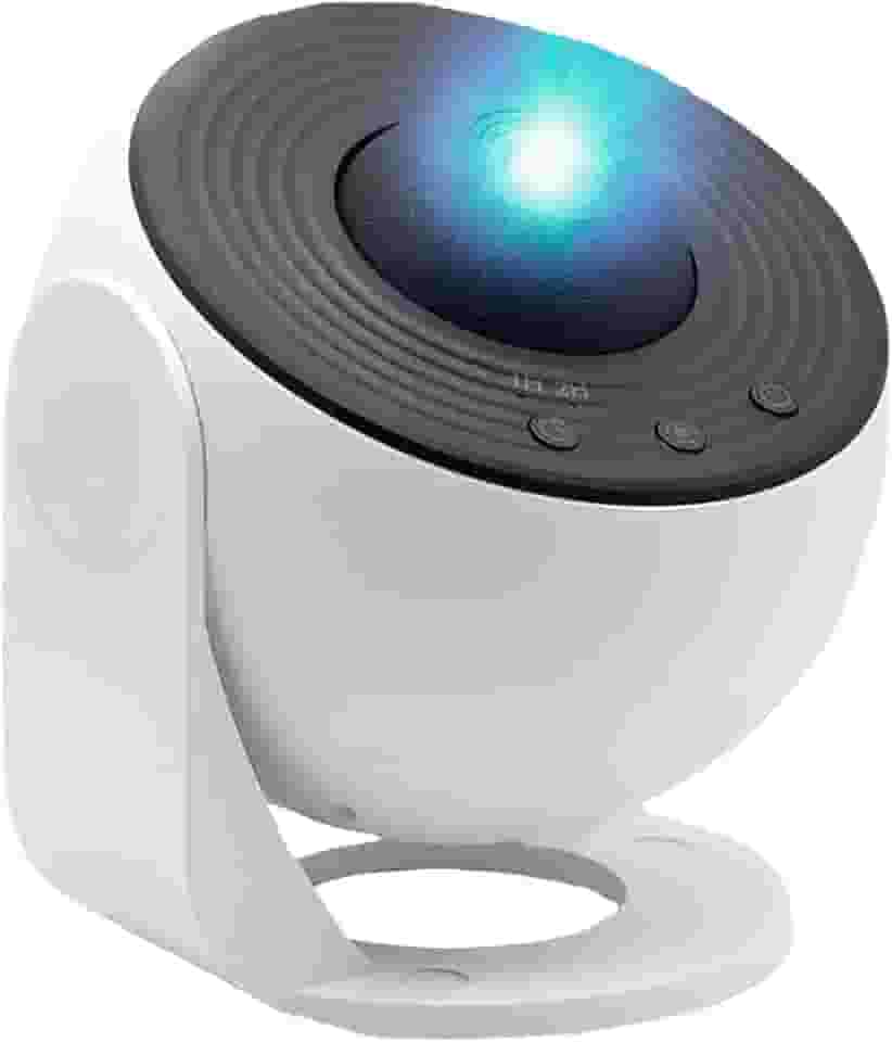 Projetor de Galáxias com 12 Discos Luz Noturna, Rotação 180° e Timer Automático para Quarto de Adultos e Crianças