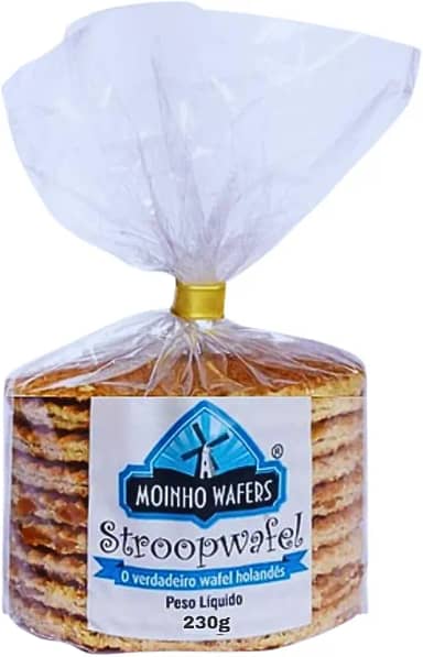 Stroopwafel Wafel Holandês 230g - Moinho Wafers