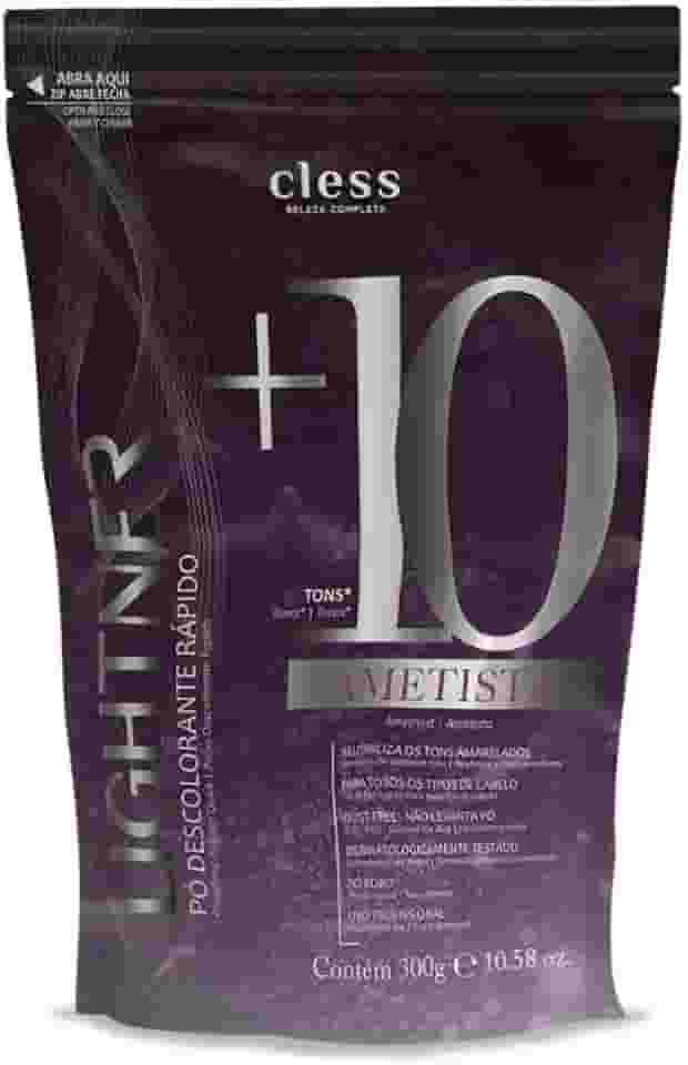 Pó Descolorante Lightner Ametista Clareia Até 10 Tons Com Pigmento Neutralizador Redução de Frizz Proteção e Hidratação Aroma Suave Para Todos os Tipos de Cabelo Embalagem 300g