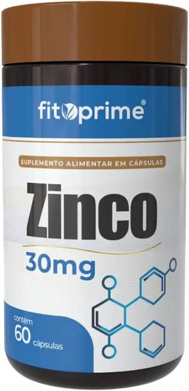 Zinco Sulfato de Zinco 30mg 60 cápsulas Fitoprime