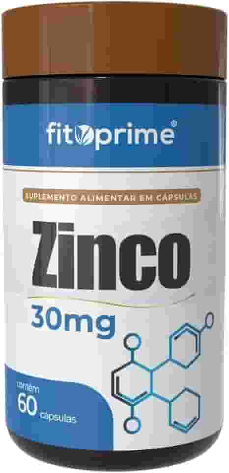 Zinco Sulfato de Zinco 30mg 60 cápsulas Fitoprime