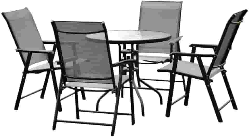 Conjunto para Área Externa Brasil com 1 Mesa e 4 Cadeiras