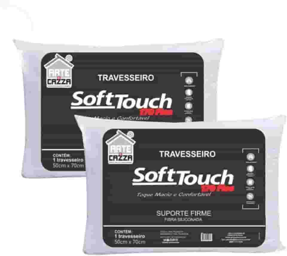 2 Travesseiro 50x70cm Lavavel Anti ácaro 100% Fibra Siliconada Firme